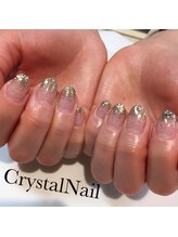 クリスタルネイル ボンベルタ橘店(CRYSTAL NAIL)/ラメグラデーションネイル