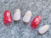 ネイルサロンアンドスクール アイビー(IVY)/うる艶レッド♪