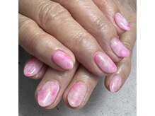 ヘアーアンドネイル ルシア(Hair&Nail Lucia)/ピンク×マーブルネイル