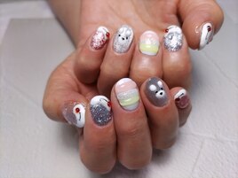 クリームソーダネイル