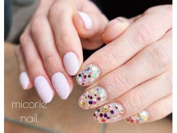 ミコリエネイル(micorie nail)/シュガー&Colorfulホロ♪