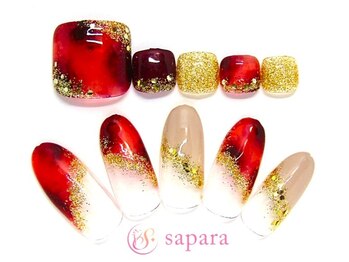 津田沼ネイルサロン サパラ(sapara)/ハンドフットセット定額¥11,499