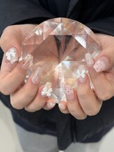 ジューシーネイル 天神店(Juicynail)/ピンクガーリーネイル