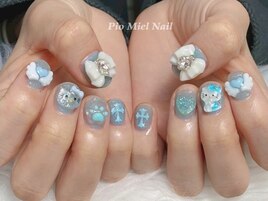 ブルーゆめかわネイル