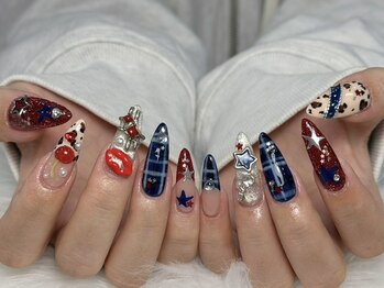 LUCI NAIL新大久保【ルシ ネイル】長さだし/持ち込み/ゴテゴテ/パラジェル/フィルインの写真/【当店人気!ゴテゴテネイル】3Dネイルやチップ長さだし、パーツ付け放題で理想のデザインを叶えます★