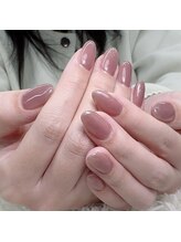 アートネイル ギャラリー(Art nail Gallery)/うるちゅるモカピンクネイル