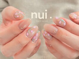 チューリップネイル　手書き