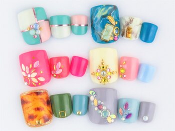 ネイルサロン ブランアンジュ(Blanc Ange)/フットジェルBアート