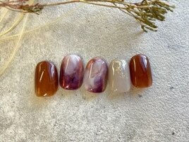 ニュアンスパープルネイル