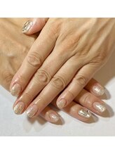 イーネイル(e-NAIL)/キラキラシルバーネイル!(^^)!