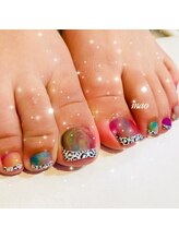 リンドネイル バイ モカ アンド ララ(Lind nail by moca and LaLa)/個性的フットネイル