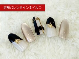 定額バレンタインネイル