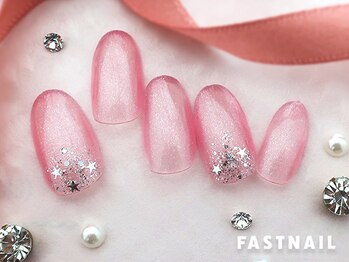 星空のピンクネイル 1650 Pg ネイルフラップス Nail Flaps By Fastnail のフォトギャラリー ホットペッパービューティー