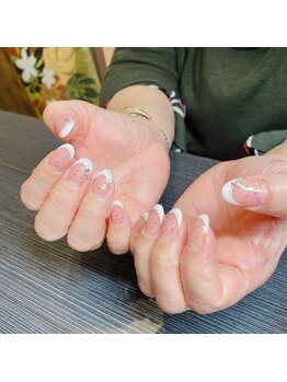 なないろ美容鍼灸整体院 アンド ネイルコア(nail Koa)/キラキラフレンチ☆