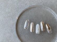 ドレス ネイルアンドアイラッシュ 三国(Dress)/ゴールドミラーネイル