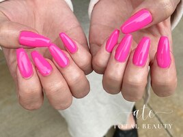 夏大人気！蛍光ワンカラーネイル