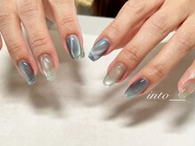 ネイルサロン イントゥ(into_)/プランパーマグアート　ブルー