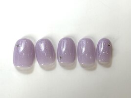 シンプル紫ストーン¥5000