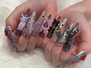 リリネイル 吉祥寺(Lili.nail)/モチーフ　長さ出し　ギャル