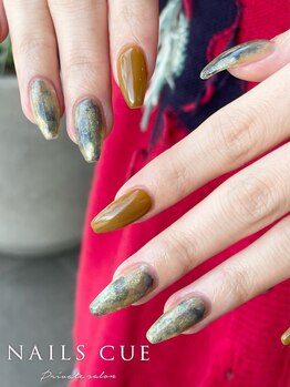 ネイルズキュー(NAILS CUE)/シンプルニュアンスデザイン