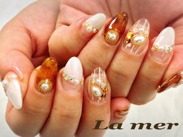 シンプル★べっ甲ネイル★