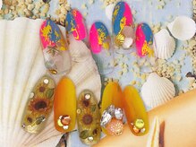 アン ジョーヌドラゴ/【自爪ネイル】夏ネイル