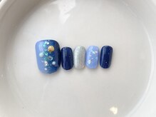 カラ ネイル 中津店(calla nail)/海イメージのキラキラアート♪