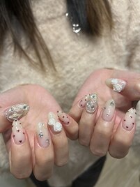 ハートネイル　バレンタイン