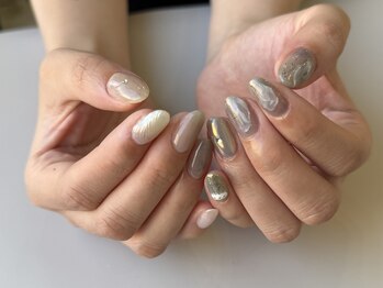 プチナノ(petitnano)/【rina】ニュアンスネイル