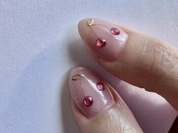 アイネイルズ 梅田店(I nails)/ぷっくりサクランボネイル