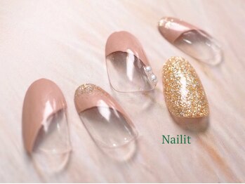 ネイリット 銀座(Nailit)/斜めフレンチ ¥8000【¥8800】