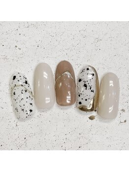 ネイルアンドまつげ リュフェール 五反田(Nail Lufaire)/ダルメシアンブラウン