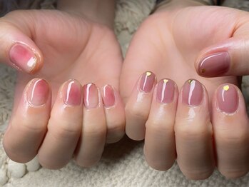 ミリ(mili)/桃ネイル♪