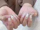 雪の結晶ネイル