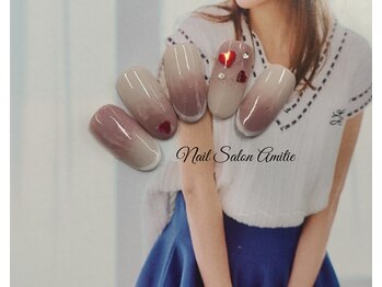 グラデーション×フレンチハート