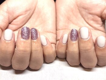 パープルの爪屋/ちぐはぐネイル