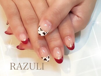 ネイルアンドジュエリーラズリ(Nail＆Jewelry RAZULI)/【ハートダルメシアン】