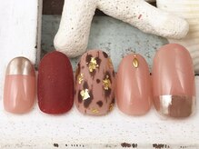 ネイルビート(NAIL BEAT)/レオパードマットネイル