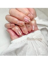 フラミンゴ(flamingo)/5月キャンペーンネイル¥6000