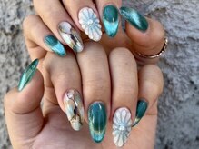 サロンドフォーエイチ(salon de 4H)/おしゃれ大理石ネイルな気分♪