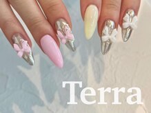 ネイルサロン テラブルー 渋谷店(Terra Blue)/リボン　スカルプ