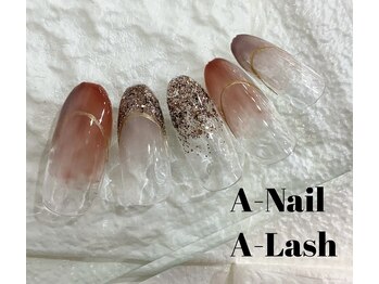 エーネイル エーラッシュ(A-NAIL A-LASH)/定額ハンドネイル【倉敷】
