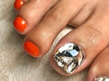 オーラリー ネイル アート メゾン(ORRERY nail art maison)/フット / オレンジビジュー