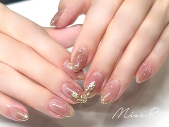 ミスアール ナカツ(Miss:R Nakatsu)の写真/ワンカラーでもシンプルなのに上品な仕上がりに♪お仕事や家事で派手なネイルができない方もオススメ◎