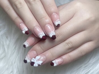 HAND】自爪アートやり+パーツ