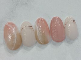 大理石風ネイル
