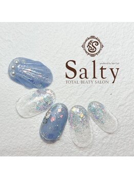 ネイルアンドアイラッシュサロン ソルティ 寺田町(salty)/人魚の鱗ネイル