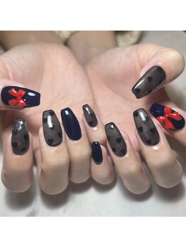 クロレ(Nail Salon COLORE)/ハートリボンネイル by.Ayaho