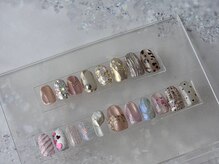 奥行きが凄く綺麗なマグネット♪に一本アート追加が大人気です♪