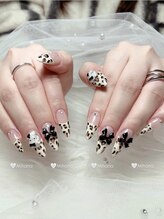 ミハナ(MIHANA )/レオパードフレンチデザイン